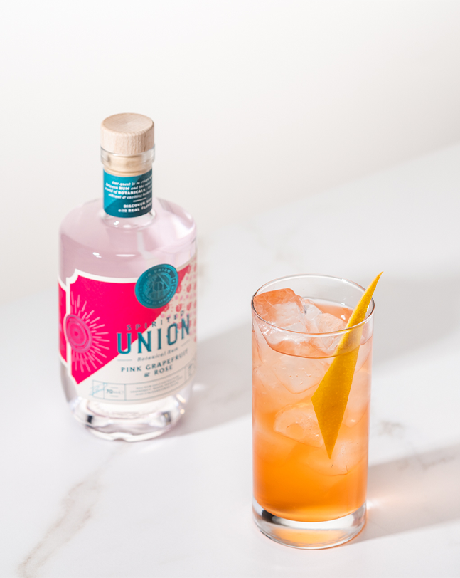 Spirited Union Pink Grapefruit & Rose - the union of rum and